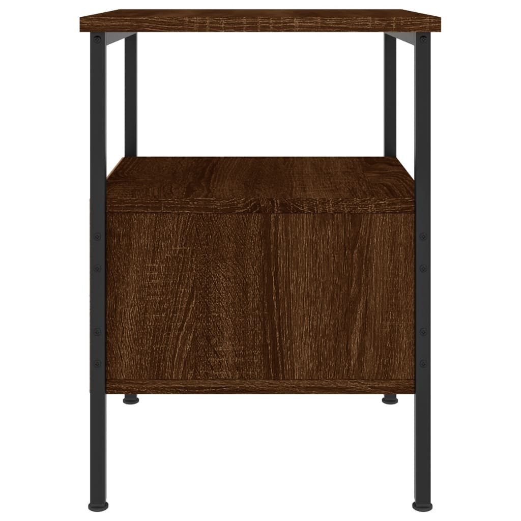 Table de chevet chêne marron 34x36x50 cm bois d'ingénierie Tables de chevet vidaXL   