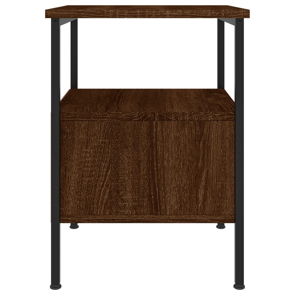 Tables de chevet 2 pcs chêne marron 34x36x50 cm bois ingénierie Tables de chevet vidaXL   