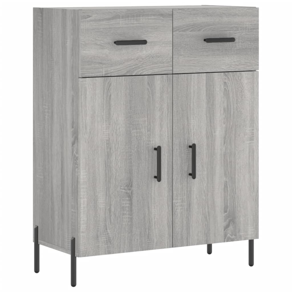 Buffet sonoma gris 69,5x34x90 cm bois d'ingénierie - Xios Store SNC