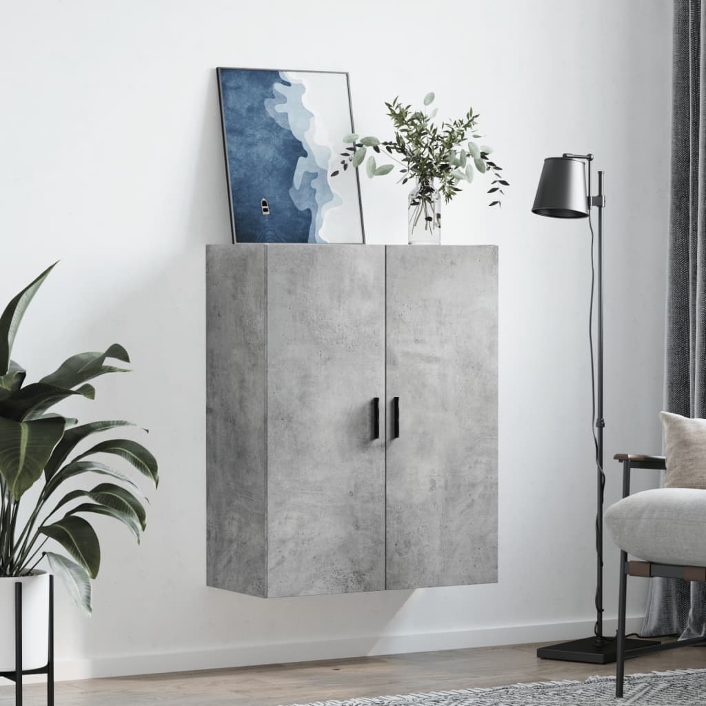 Armoire murale gris béton 69,5x34x90 cm, Xios Store SNC