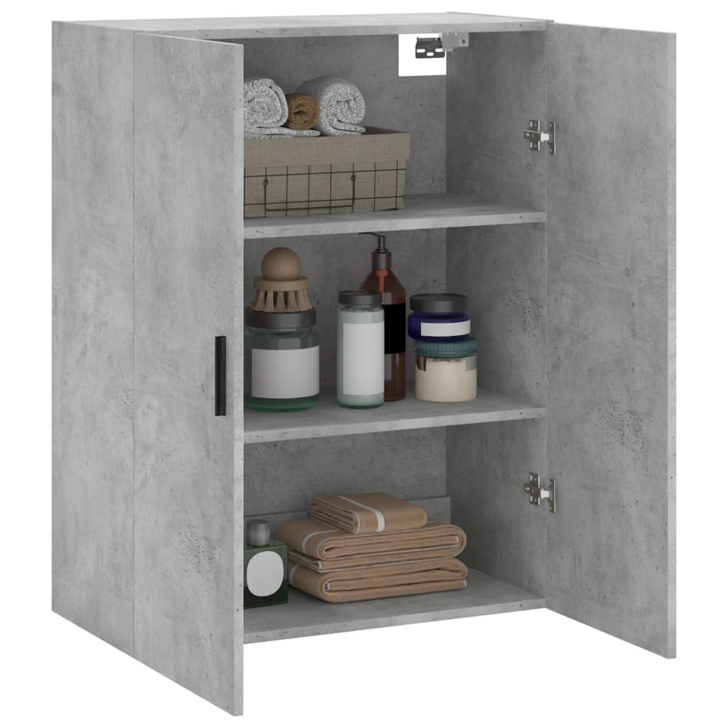 Armoire murale gris béton 69,5x34x90 cm, Xios Store SNC