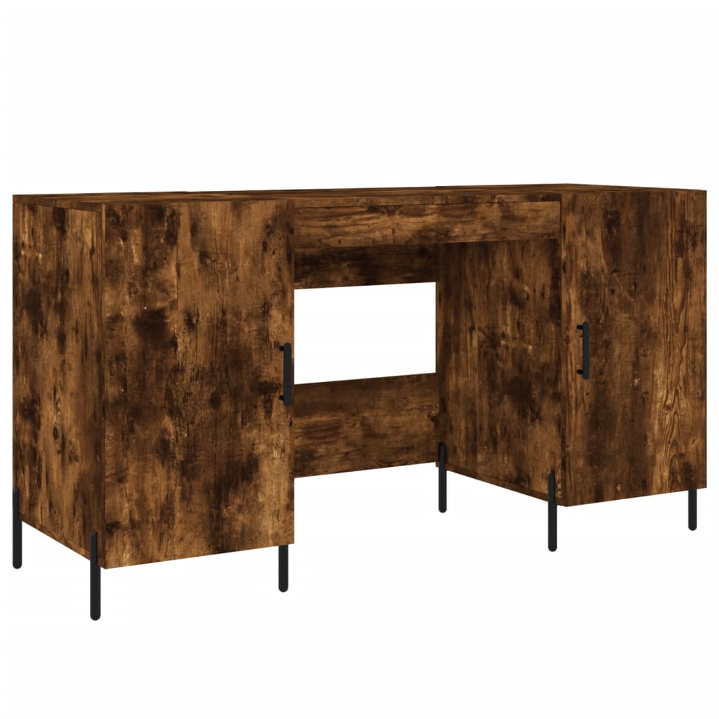 Bureau chêne fumé 140x50x75 cm bois d'ingénierie Bureaux vidaXL