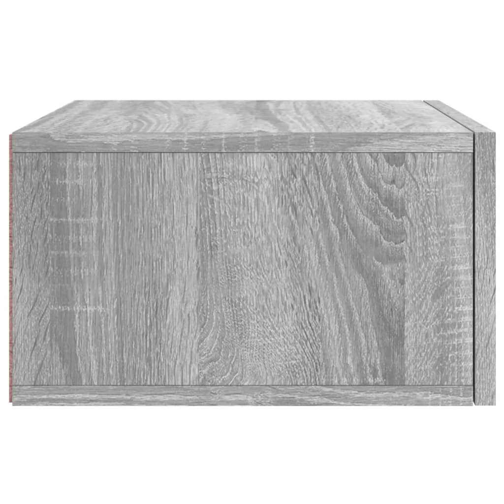 Table de chevet murale sonoma gris 35x35x20 cm Casiers & armoires de rangement vidaXL   