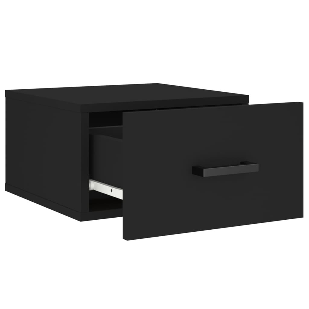 Tables de chevet murales 2 pcs noir 35x35x20 cm Casiers & armoires de rangement vidaXL