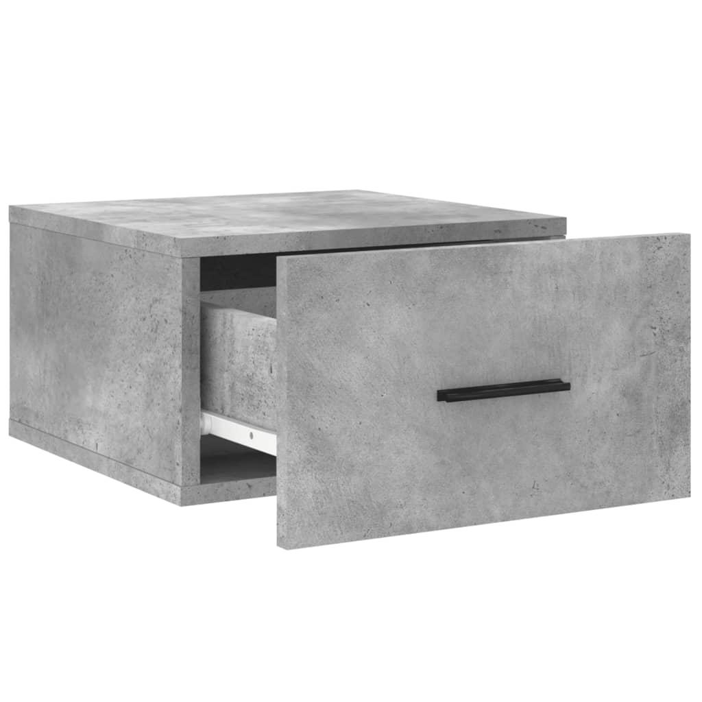 Table de chevet murale gris béton 35x35x20 cm Casiers & armoires de rangement vidaXL   