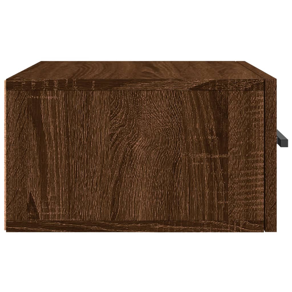 Table de chevet murale chêne marron 35x35x20 cm Casiers & armoires de rangement vidaXL   