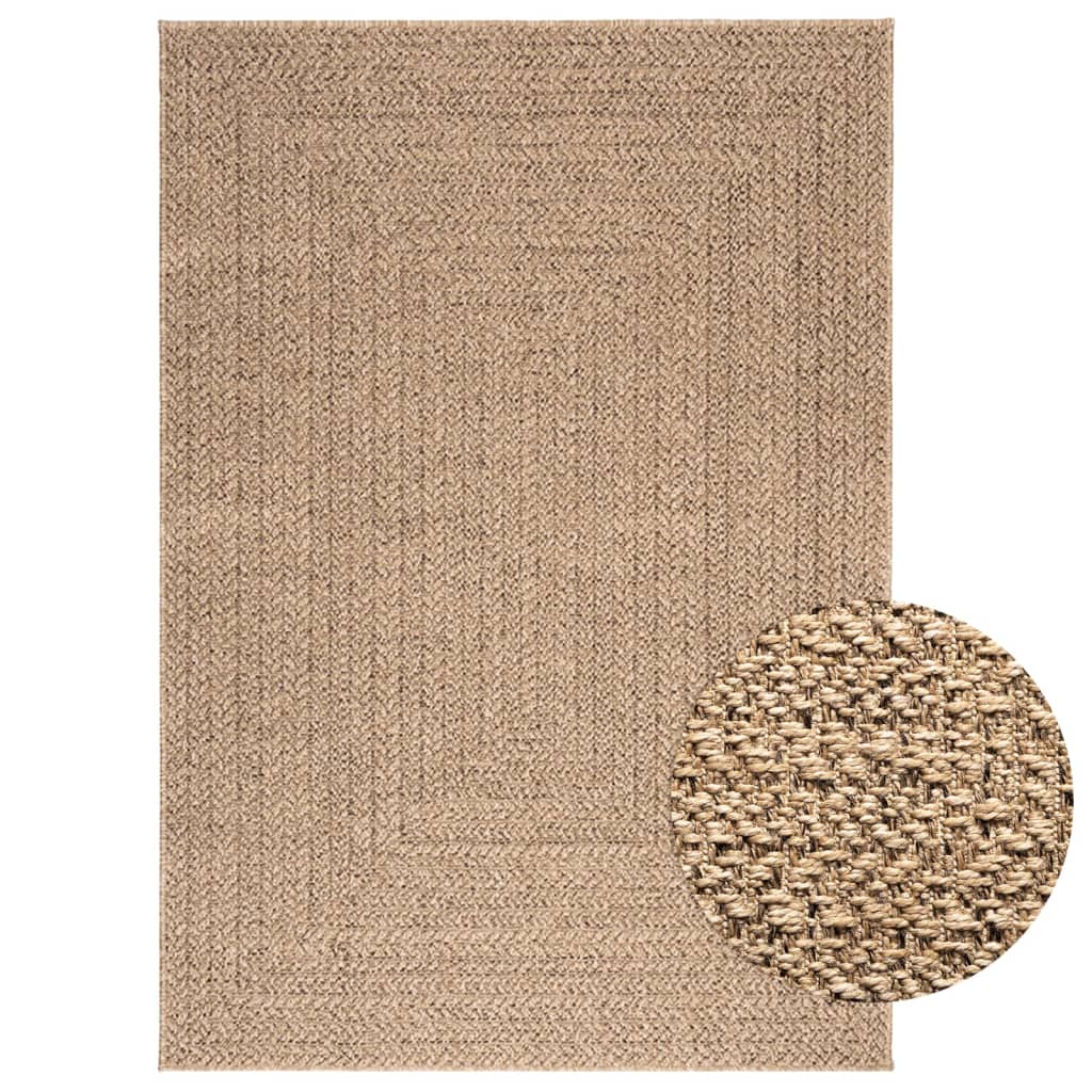 Tapis 120x170 cm aspect jute intérieur et extérieur Tapis vidaXL