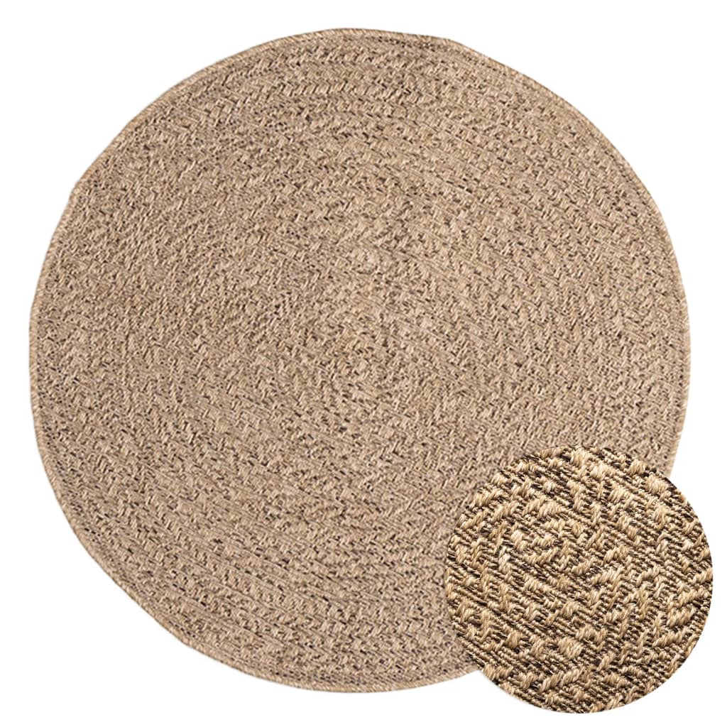 Tapis 90 cm aspect jute intérieur et extérieur Tapis vidaXL   