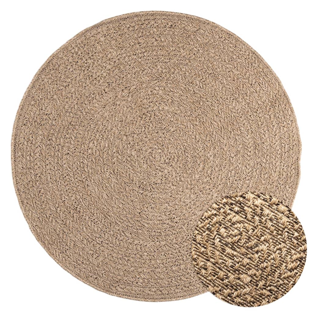 Tapis 120 cm aspect jute intérieur et extérieur Tapis vidaXL   