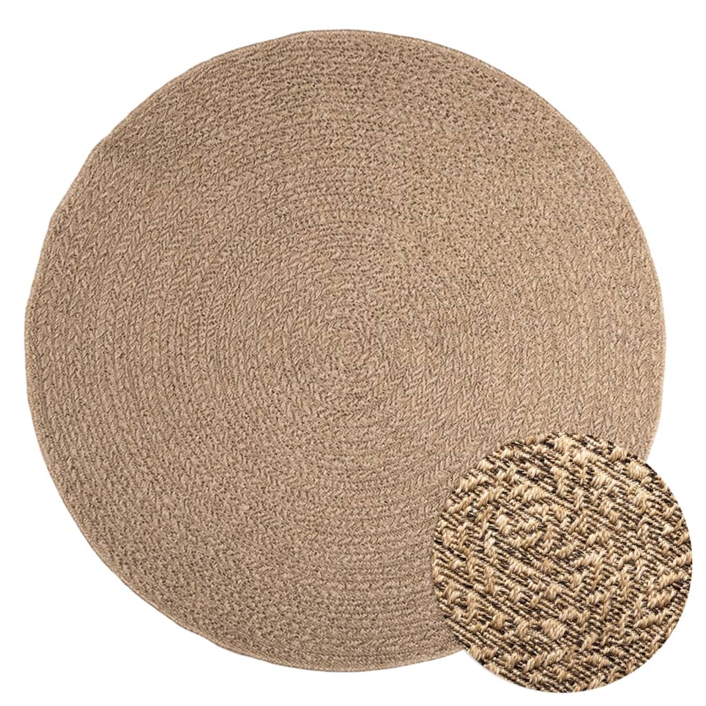 Tapis 160 cm aspect jute intérieur et extérieur Tapis vidaXL