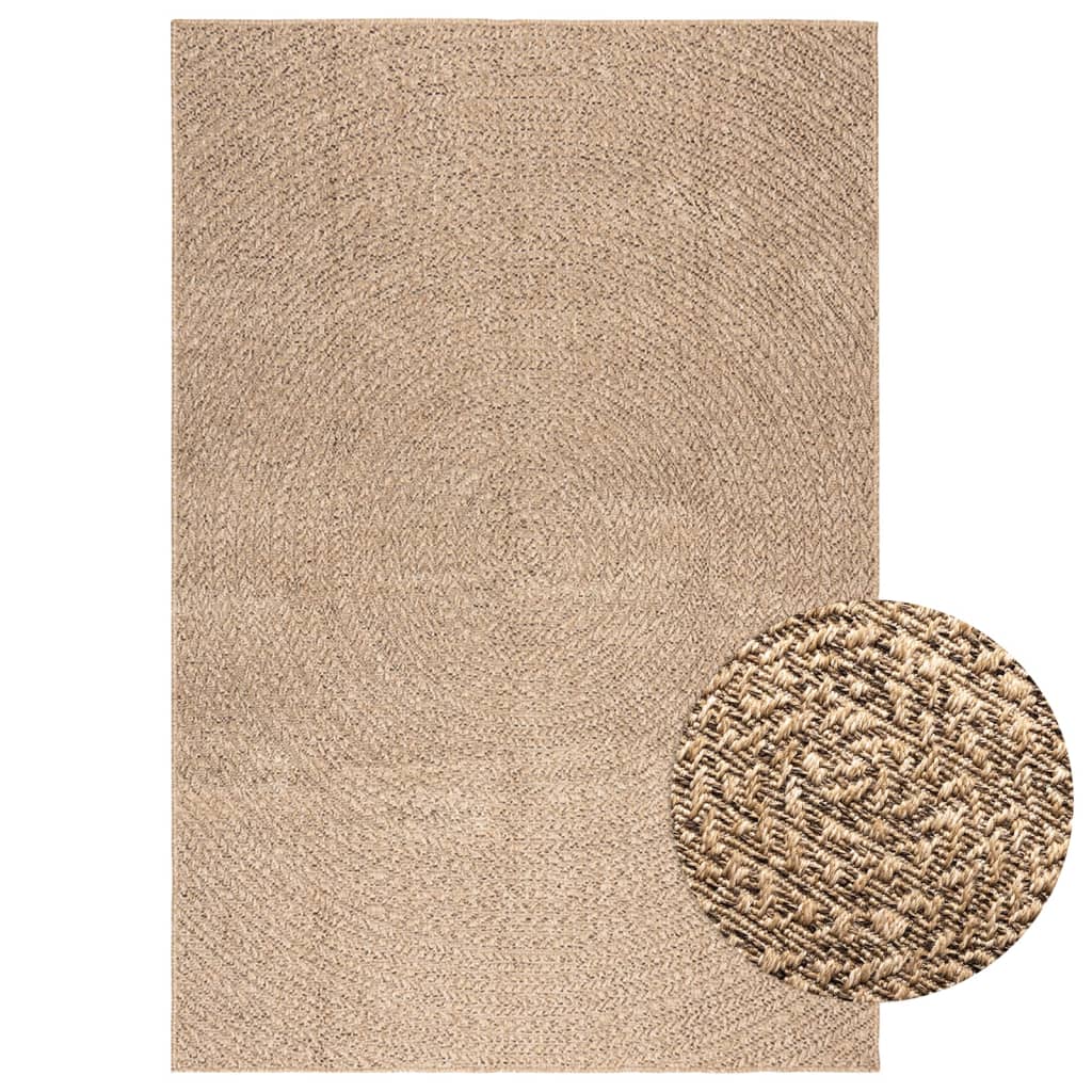 Tapis 140x200 cm aspect jute intérieur et extérieur Tapis vidaXL