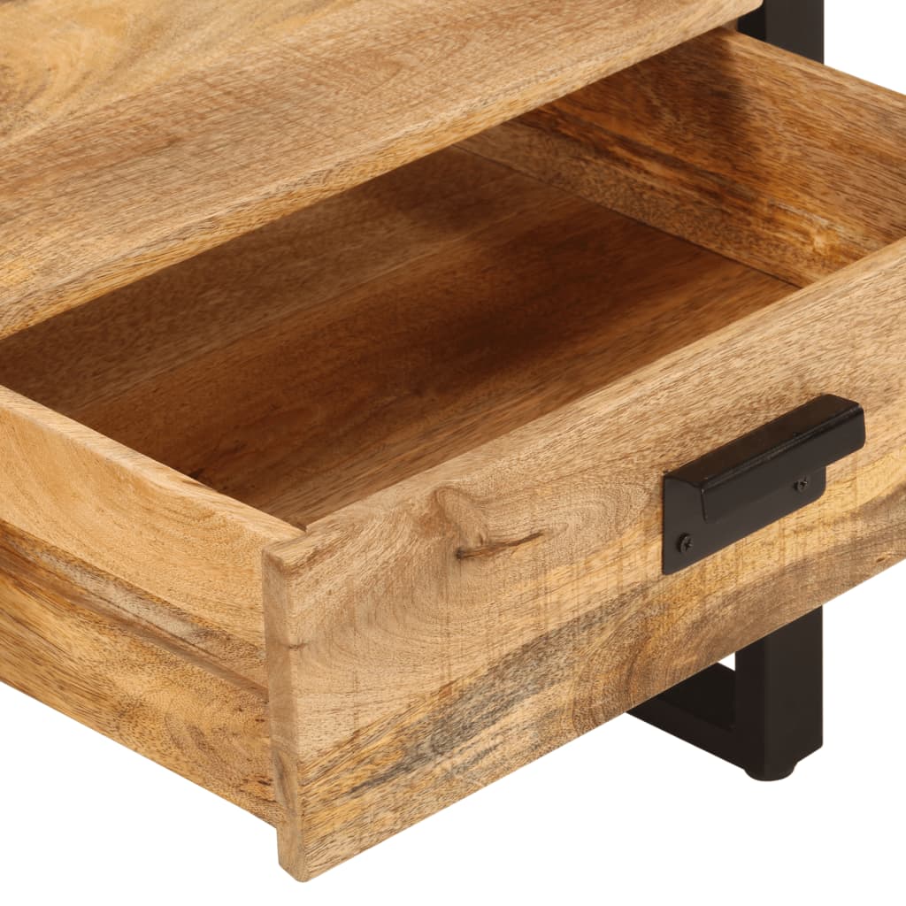 Table basse 100x54x40 cm bois de manguier solide et fer Tables basses vidaXL   