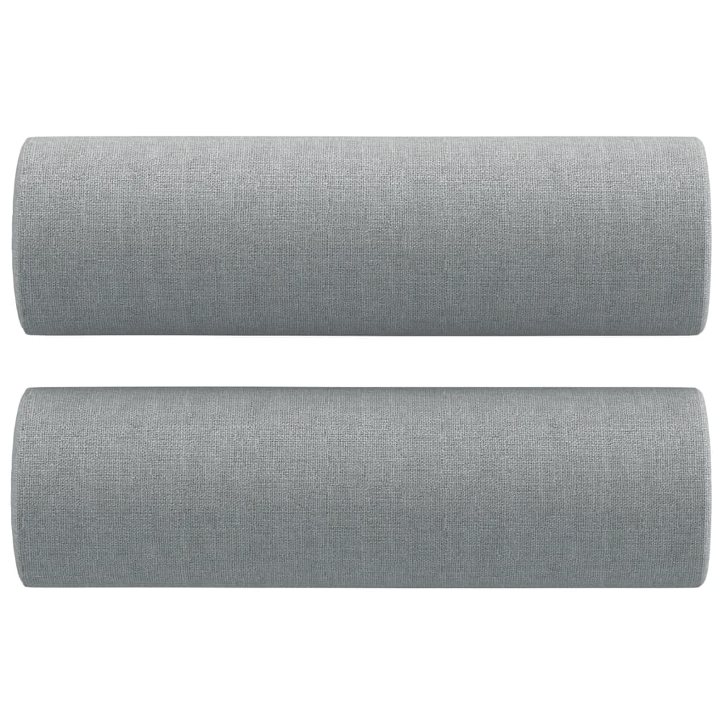 Canapé 2 places avec oreillers gris clair 120 cm tissu Canapés vidaXL   