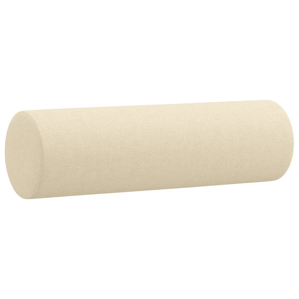 Canapé 2 places avec oreillers décoratifs crème 120 cm tissu Canapés vidaXL   