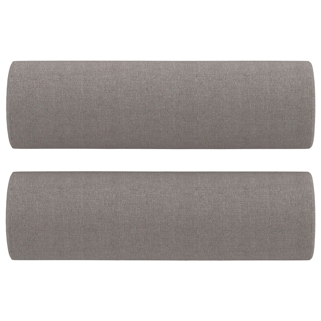 Canapé 2 places avec oreillers décoratifs taupe 120 cm tissu Canapés vidaXL   