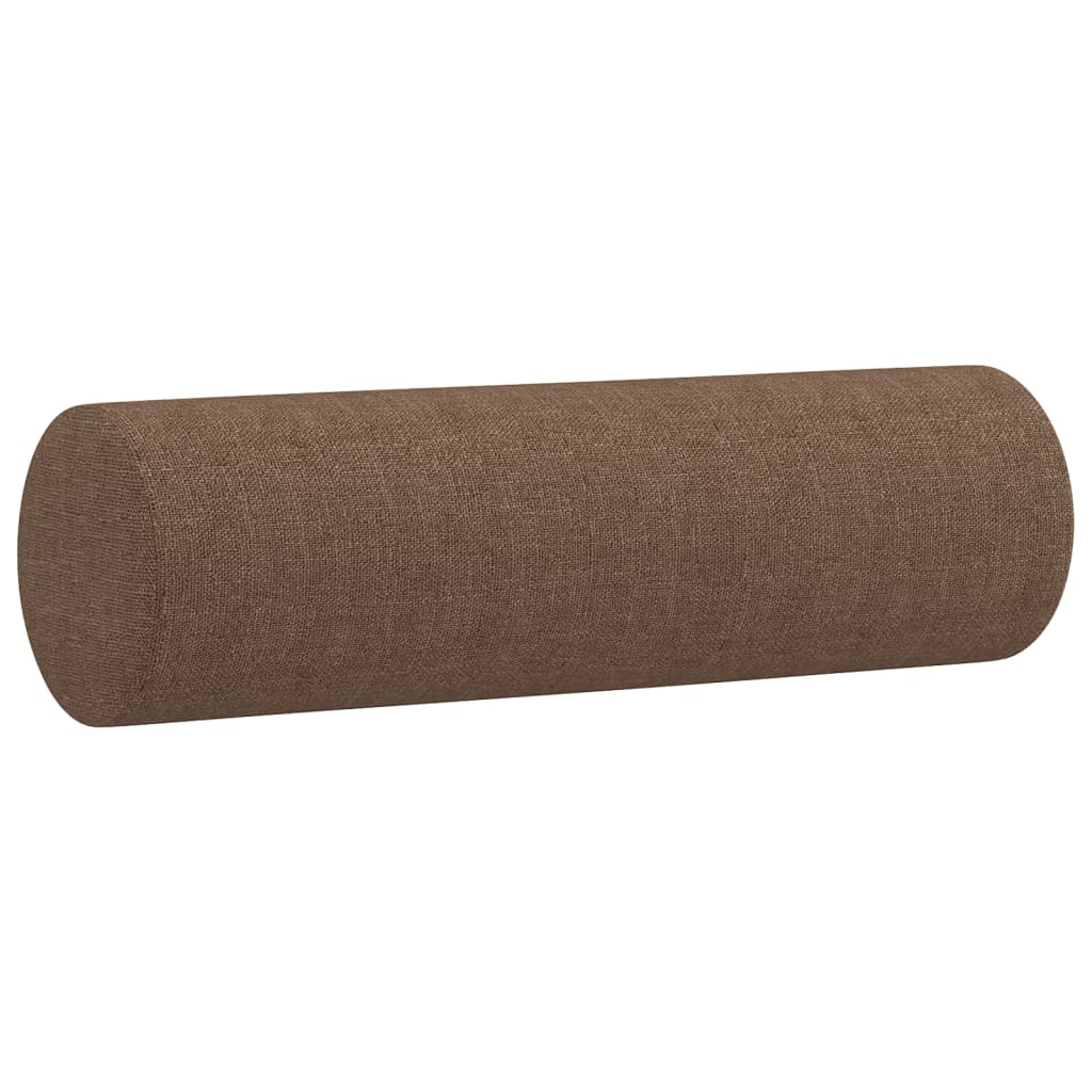 Canapé 3 places avec oreillers décoratifs marron 180 cm tissu Canapés vidaXL   