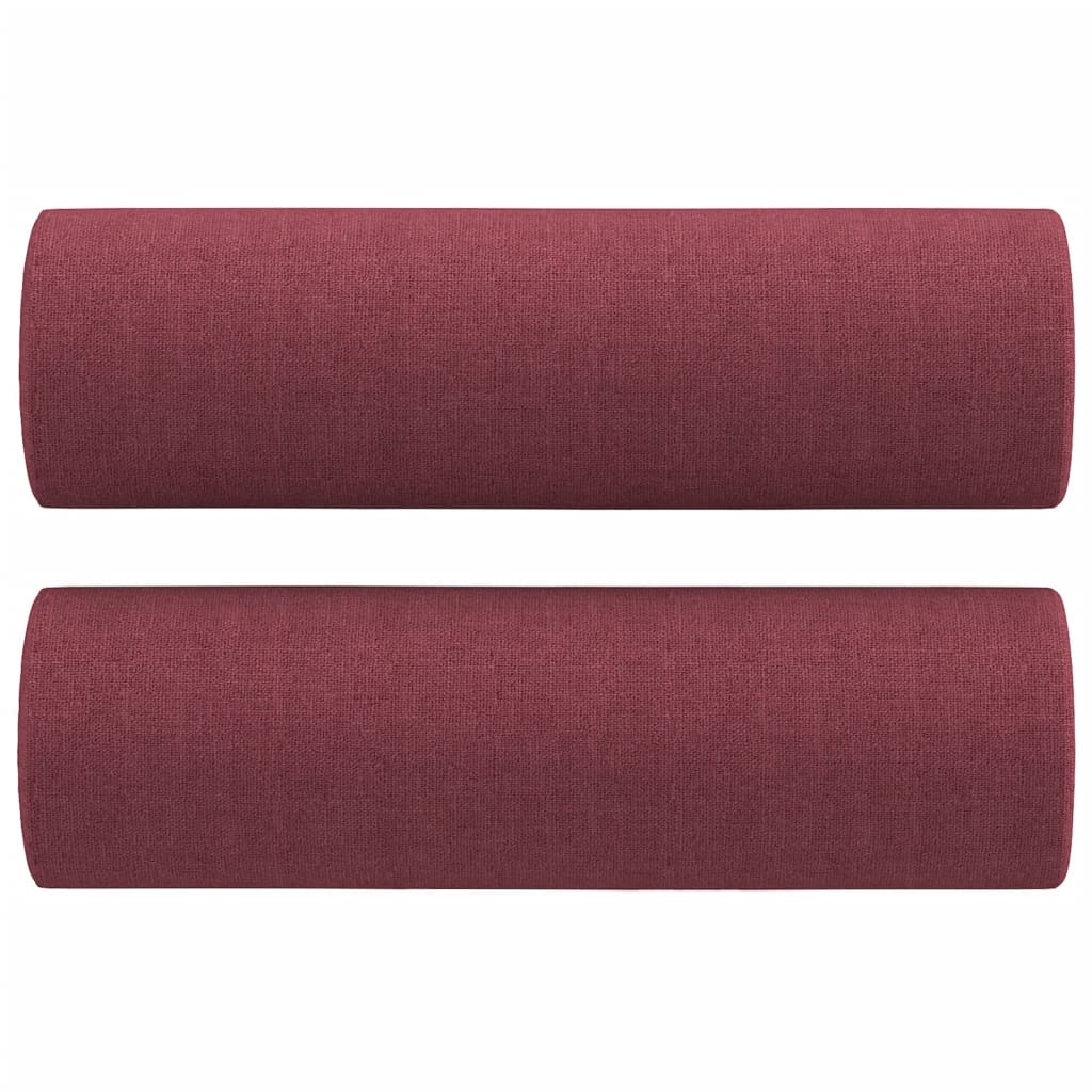 Canapé 2 places avec oreillers bordeaux 120 cm tissu Canapés vidaXL   