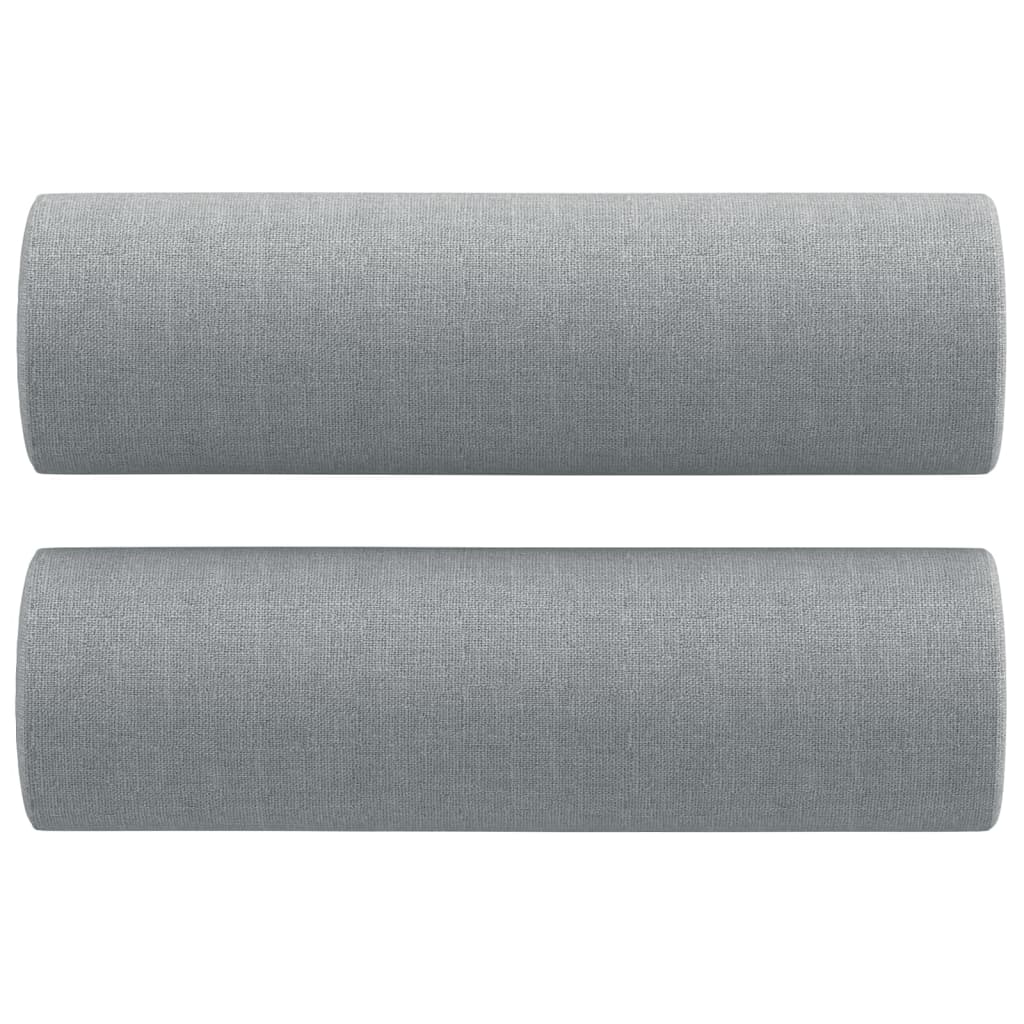 Canapé 2 places avec oreillers gris clair 120 cm tissu Canapés vidaXL   