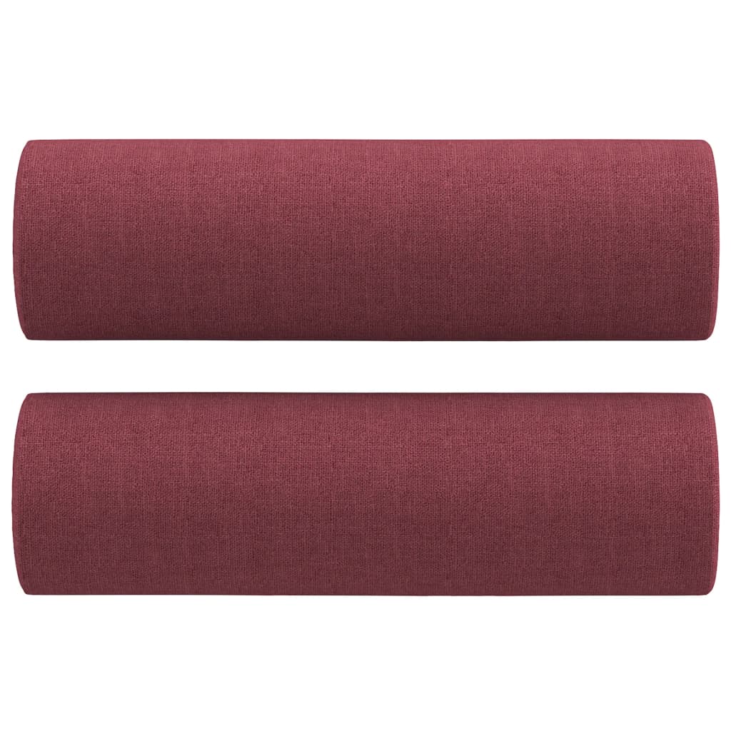 Canapé 2 places avec oreillers bordeaux 120 cm tissu Canapés vidaXL   