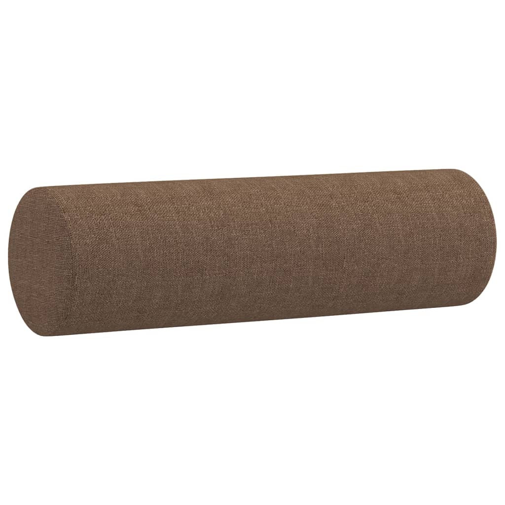 Canapé 2 places avec oreillers décoratifs marron 140 cm tissu Canapés vidaXL   