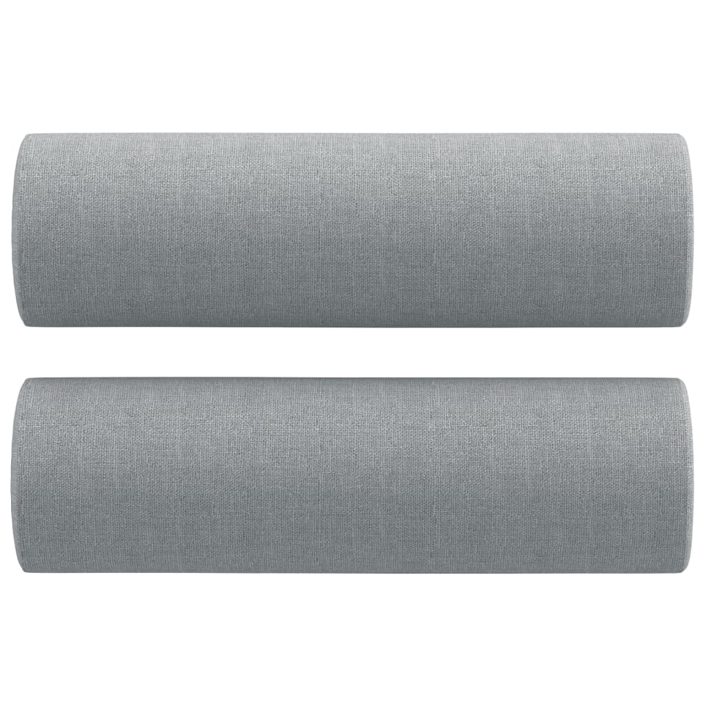 Canapé 3 places avec oreillers gris clair 180 cm tissu Canapés vidaXL   