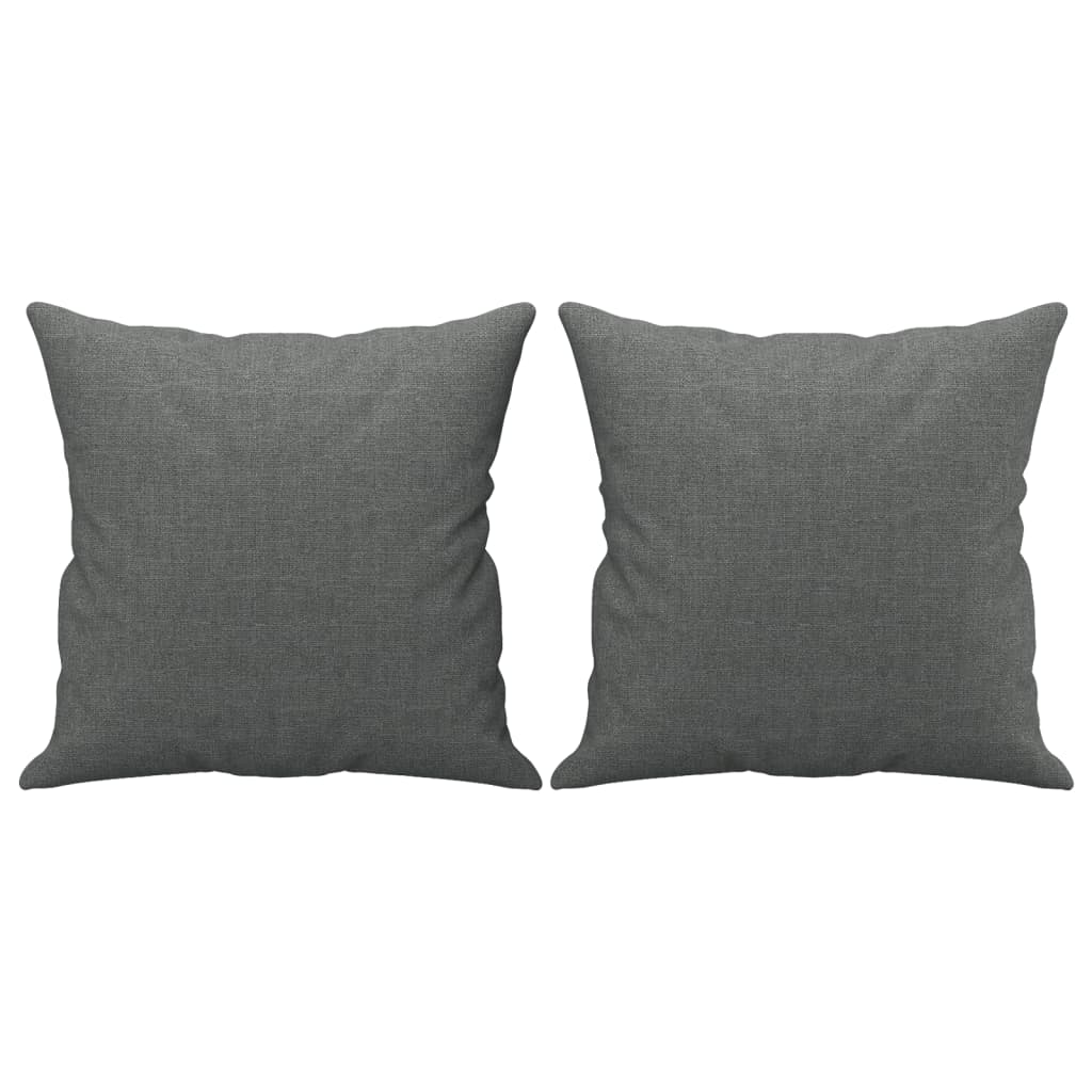 Canapé 2 places avec oreillers gris foncé 120 cm tissu Canapés vidaXL   