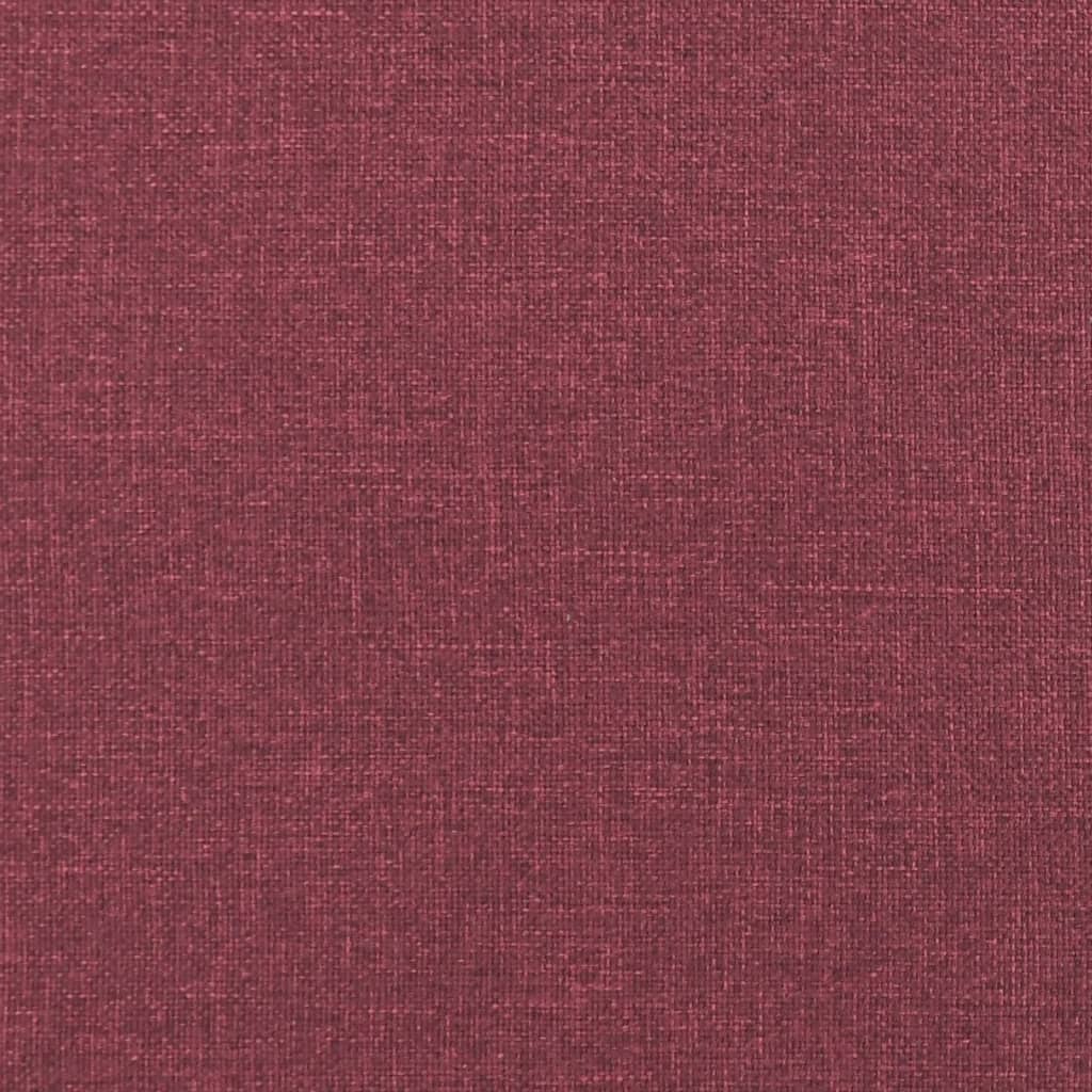 Ensemble de canapés 3 pcs avec coussins Rouge bordeaux Tissu Canapés vidaXL   