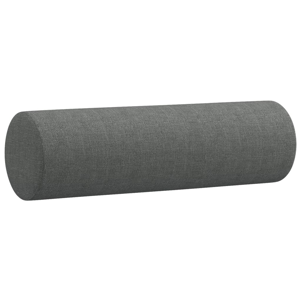 Ensemble de canapés 3 pcs coussins gris foncé tissu Canapés vidaXL   