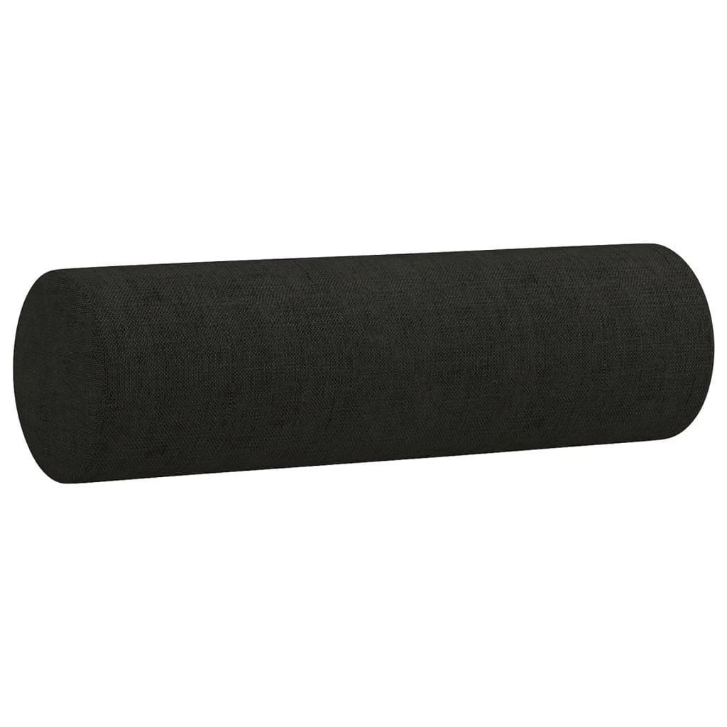 Ensemble de canapés 3 pcs avec coussins noir tissu Canapés vidaXL   