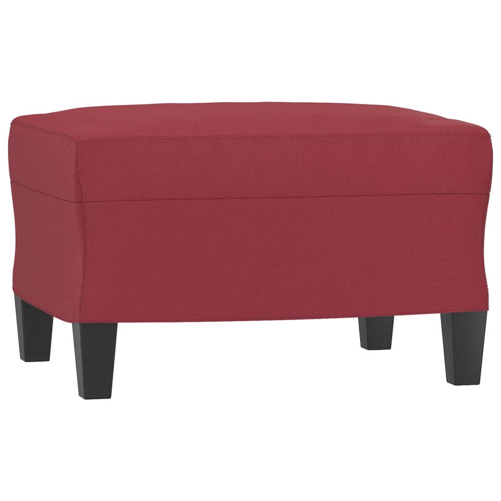 Ensemble de canapés 4 pcs et coussins Rouge bordeaux Similicuir Canapés vidaXL   