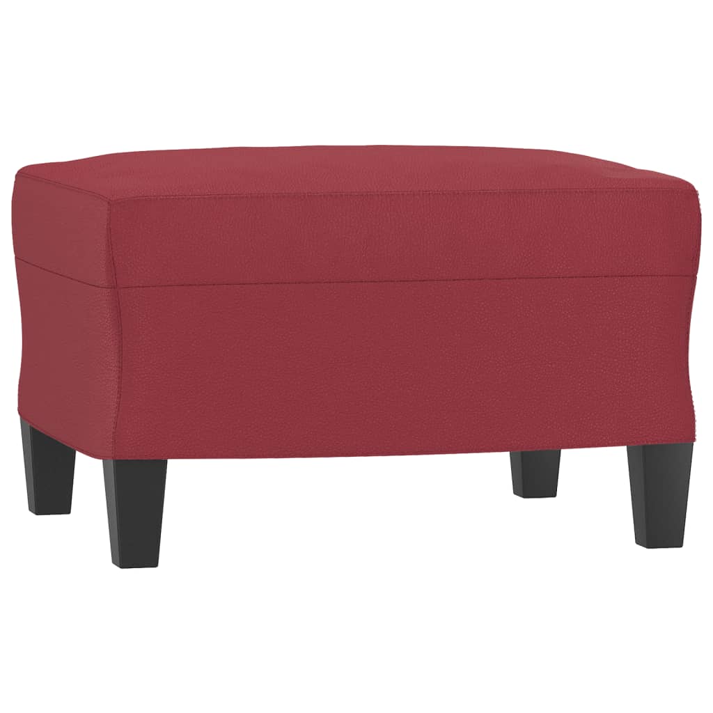 Ensemble de canapés 4 pcs et coussins rouge bordeaux similicuir Canapés vidaXL   