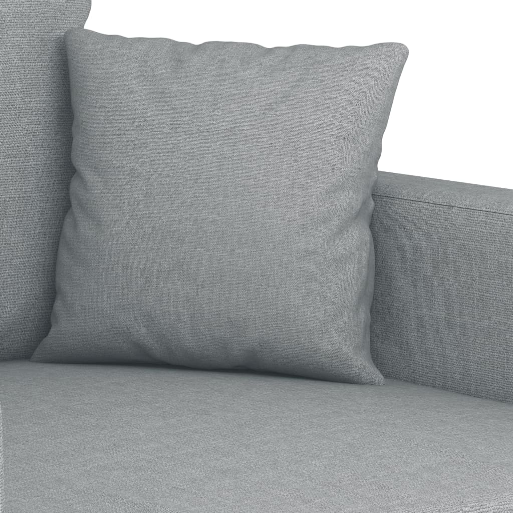 Ensemble de canapés 3 pcs coussins gris clair tissu Canapés vidaXL   