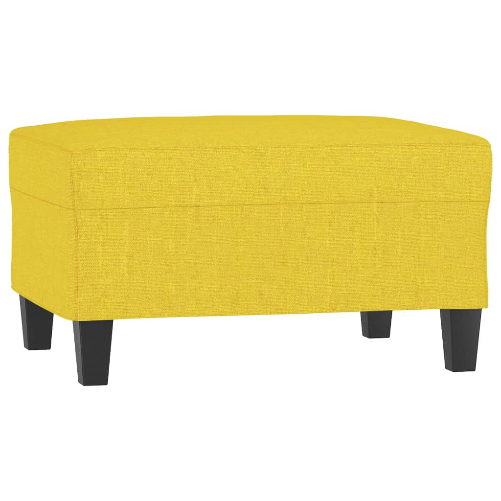 Ensemble de canapés 4 pcs avec coussins jaune clair tissu Canapés vidaXL   