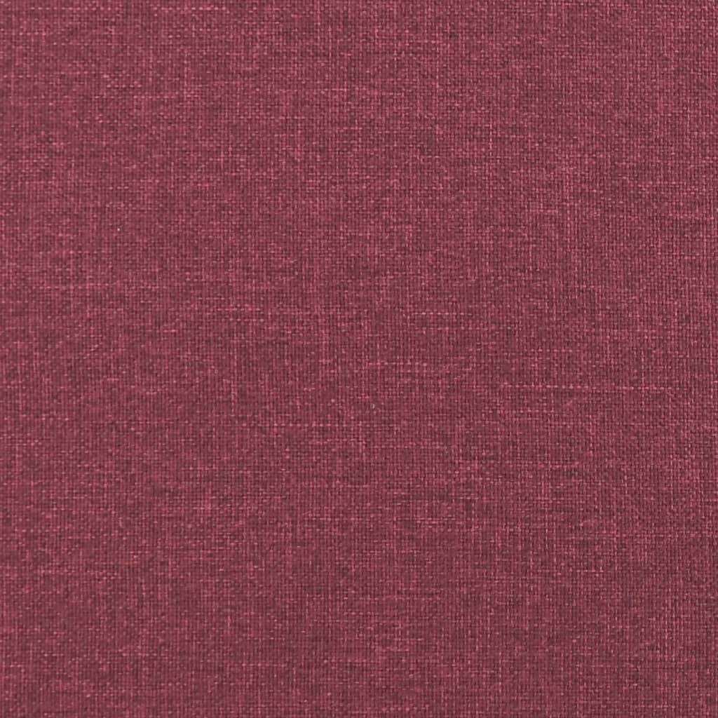 Ensemble de canapés 2 pcs avec coussins Rouge bordeaux Tissu Canapés vidaXL   