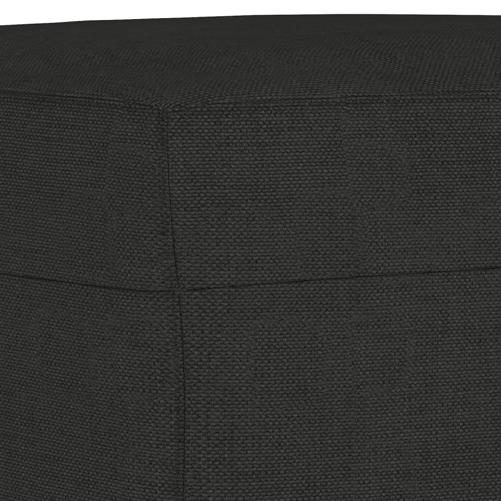 Ensemble de canapés 3 pcs avec coussins noir tissu - Xios Store SNC