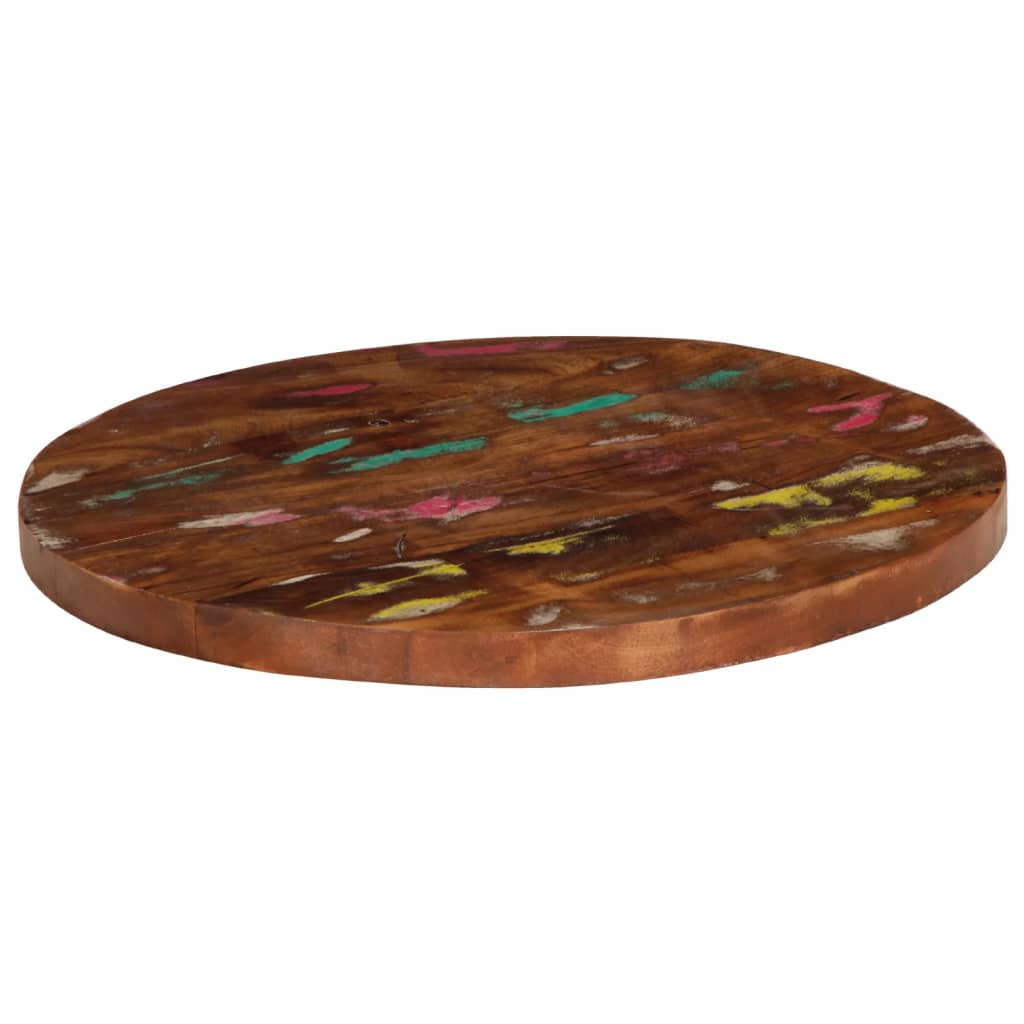 Dessus de table Ø 40x1,5 cm rond bois massif de récupération Plateaux de table vidaXL   