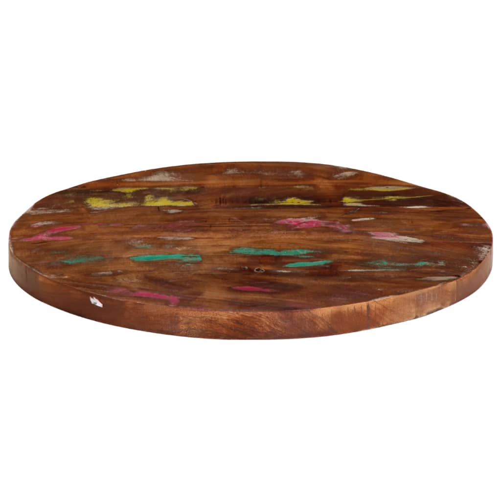 Dessus de table Ø 40x1,5 cm rond bois massif de récupération Plateaux de table vidaXL   