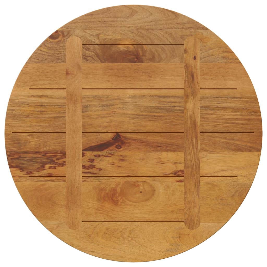 Dessus de table Ø 70x3,8 cm rond bois de manguier massif Plateaux de table vidaXL