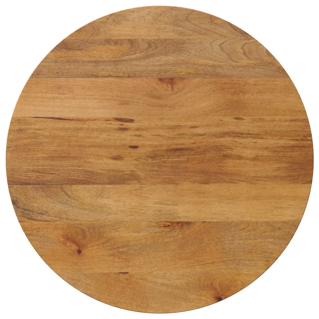 Dessus de table Ø 80x2,5 cm rond bois de manguier massif Plateaux de table vidaXL   