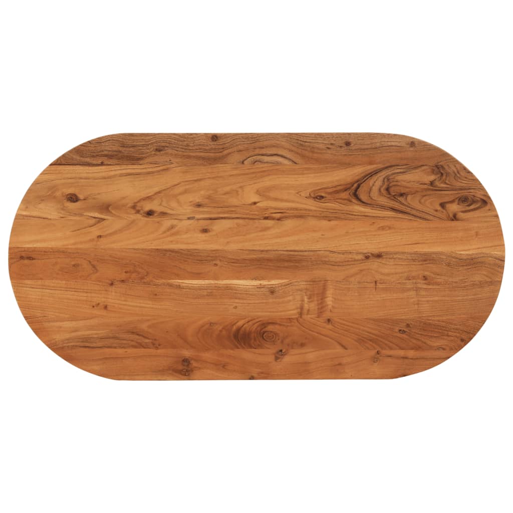 Dessus de table 120x60x3,8 cm ovale bois massif d'acacia Plateaux de table vidaXL