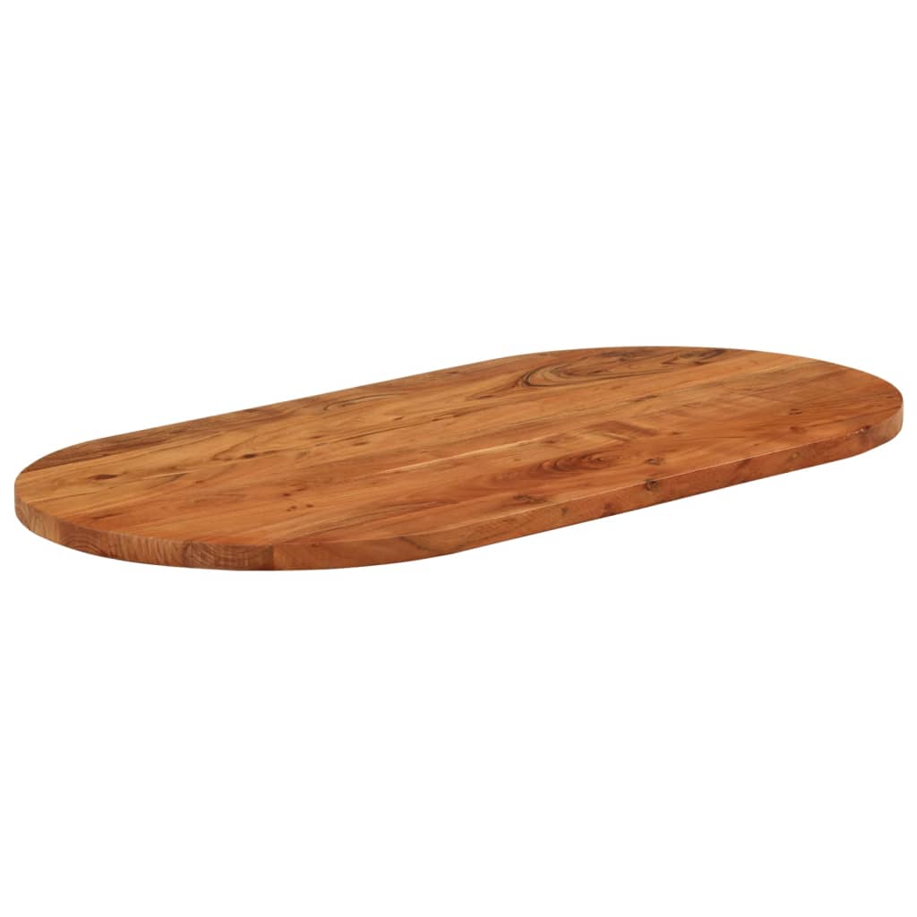 Dessus de table 120x60x3,8 cm ovale bois massif d'acacia Plateaux de table vidaXL