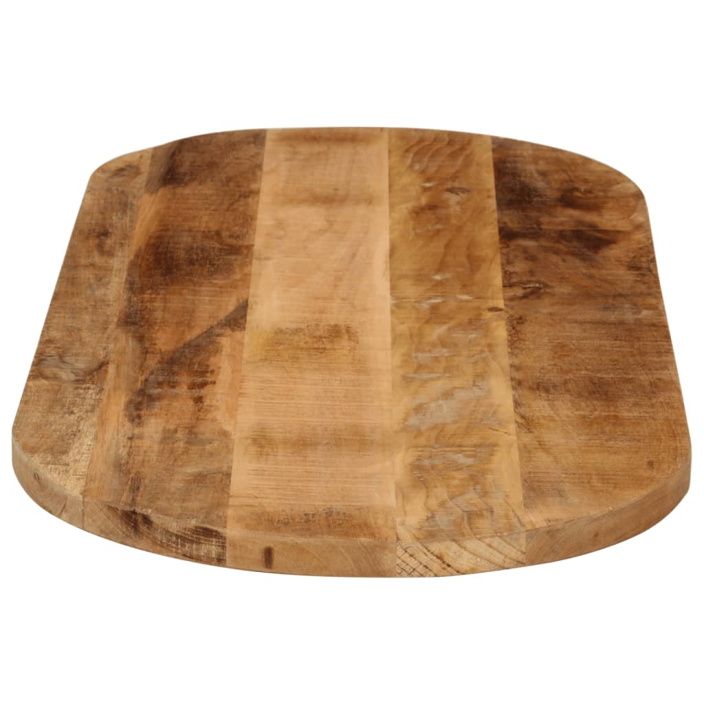 Dessus de table 120x60x3,8cm ovale bois massif de manguier brut Plateaux de table vidaXL   