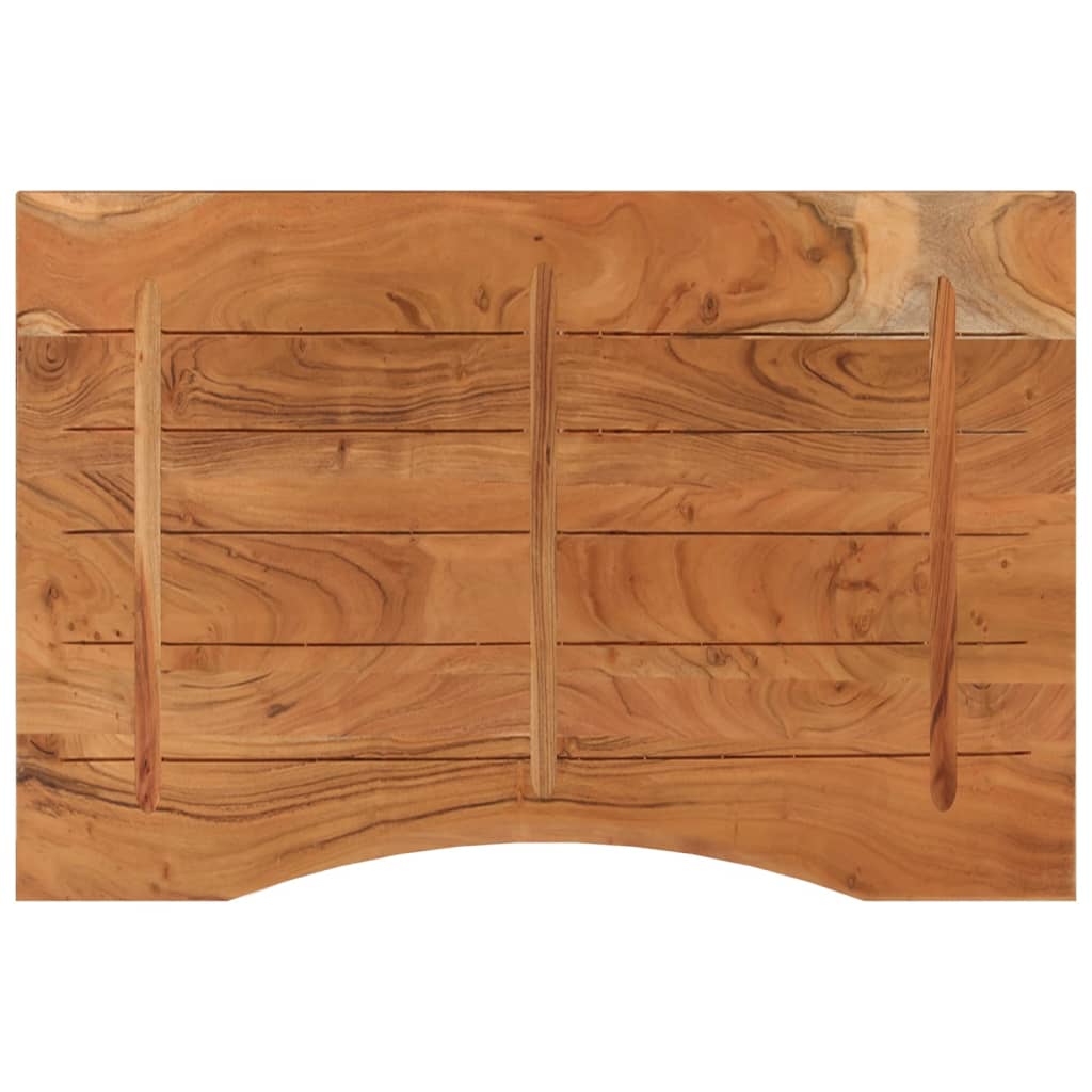 Dessus de bureau 80x60x2,5cm rectangulaire bois massif d'acacia Plateaux de table vidaXL