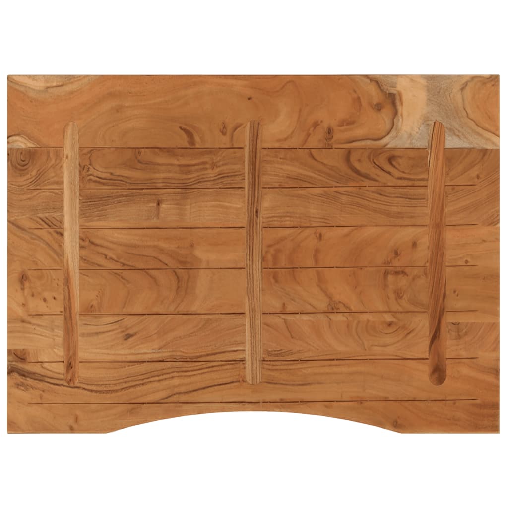 Dessus de bureau 100x80x2,5 cm rectangulaire bois massif acacia Plateaux de table vidaXL