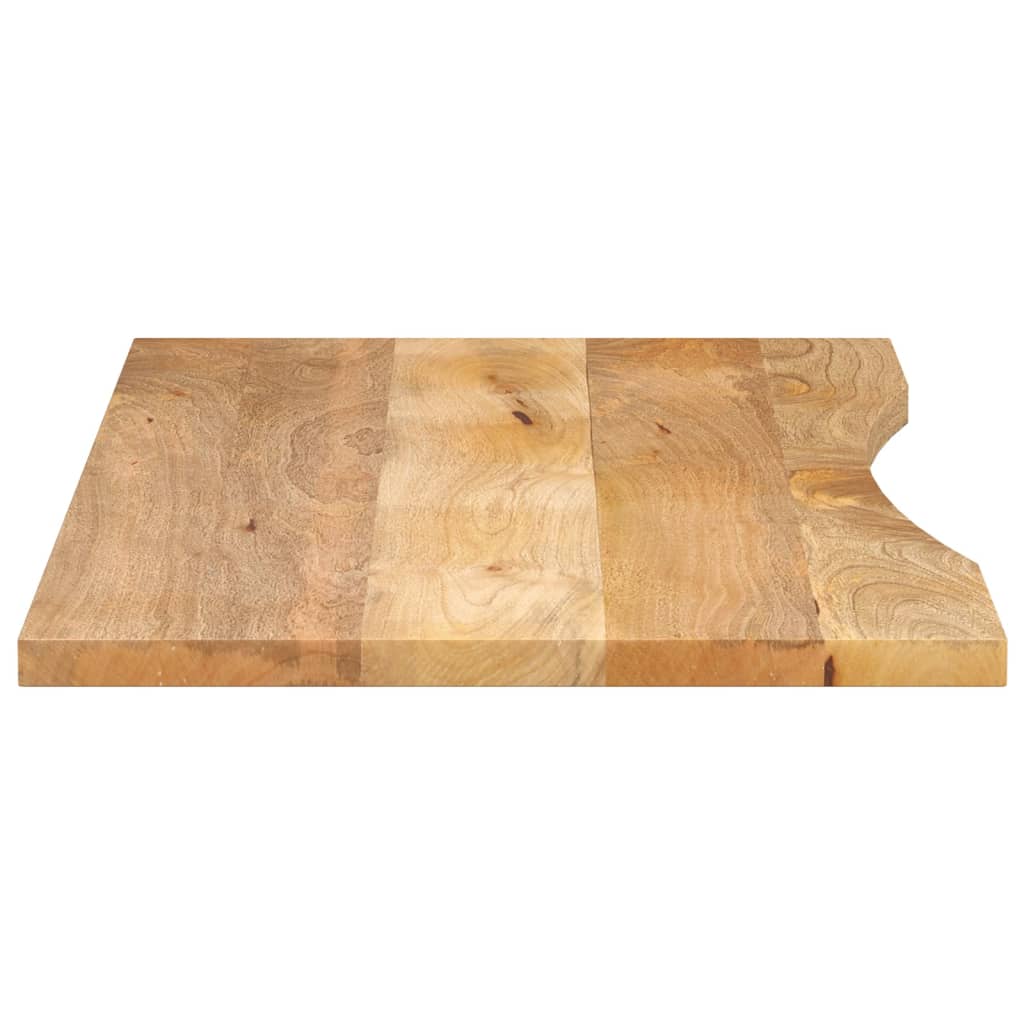 Dessus de bureau avec courbe 140x60x2,5 cm manguier massif brut Plateaux de table vidaXL   