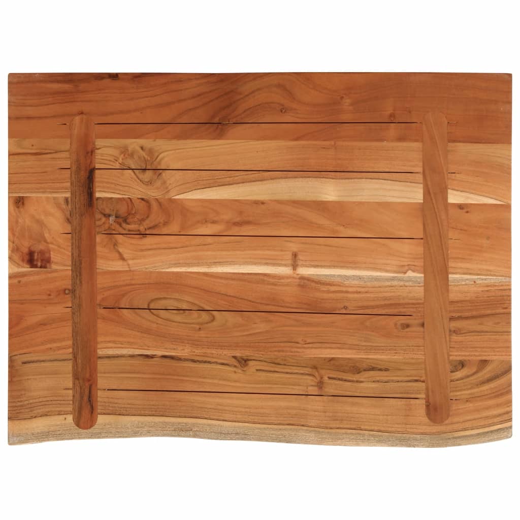 Comptoir de salle de bain 70x60x2,5 cm rectangulaire acacia Plateaux de table vidaXL