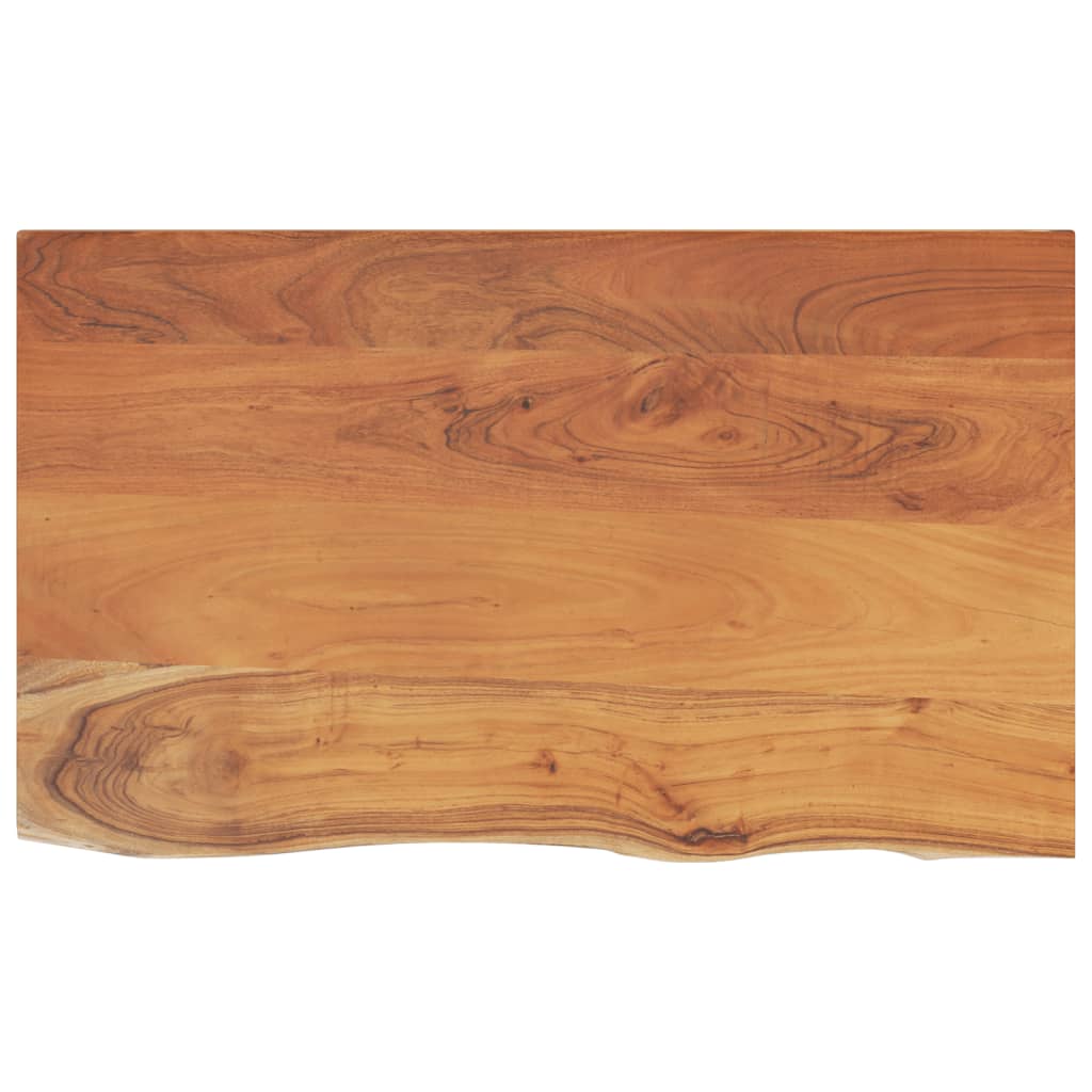 Comptoir de salle de bain 90x60x2,5 cm rectangulaire acacia Plateaux de table vidaXL