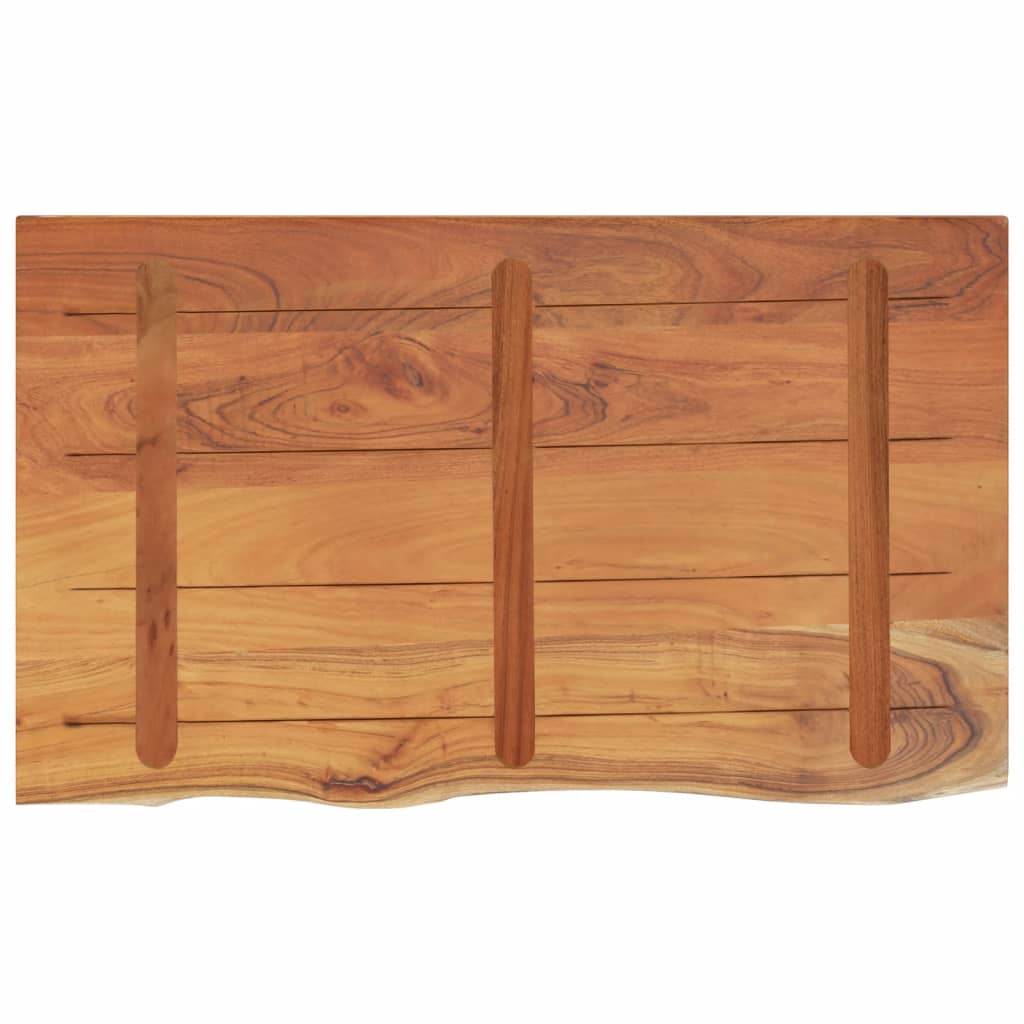 Comptoir de salle de bain 90x60x2,5 cm rectangulaire acacia Plateaux de table vidaXL