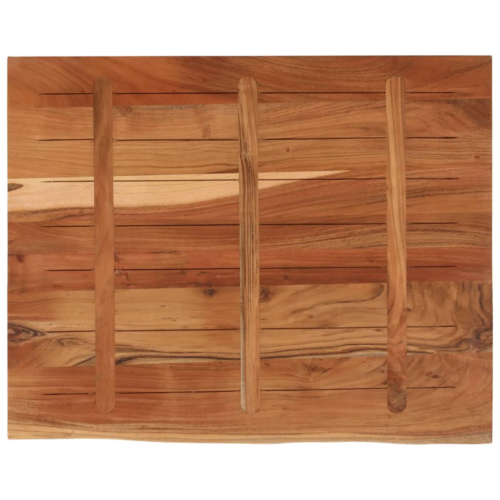 Dessus de table 100x80x2,5 cm rectangulaire bois massif acacia Plateaux de table vidaXL