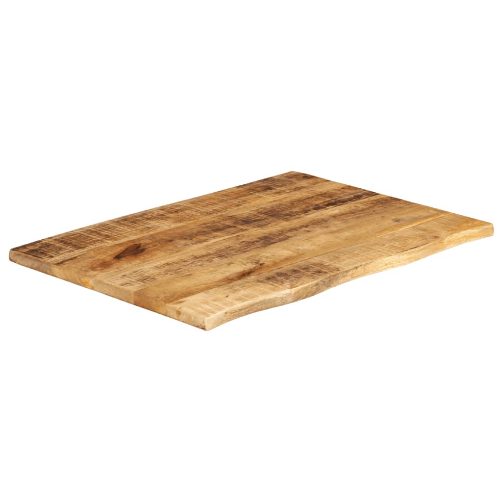 Dessus de table 70x60x2,5 cm bord vif bois massif manguier brut Plateaux de table vidaXL   